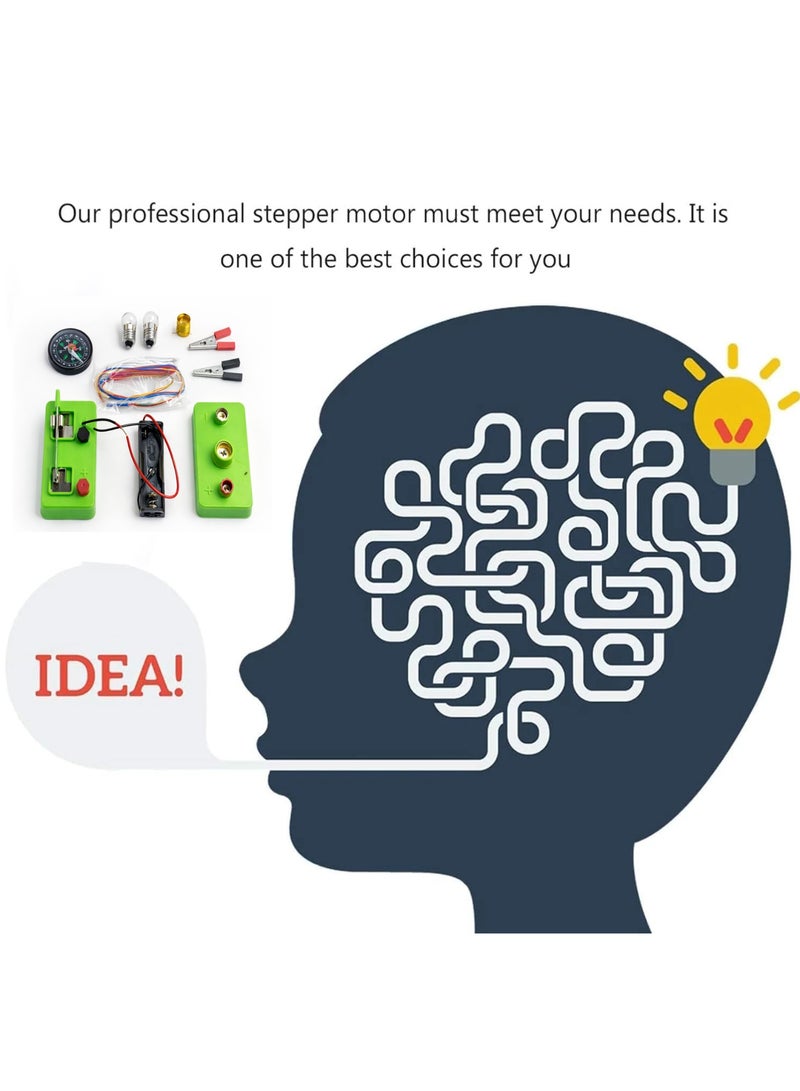 melfi طقم تجارب كهربائية للطلاب من ملفي | طقم تعلم الدوائر الكهربائية الأساسية مع مفتاح، مصباح، حاملة بطارية، أسلاك وبوصلة | طقم تعليمي علمي لمشاريع المدرسة - Image 5